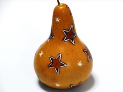 ひょうたんクリスマスオーナメント 星ベージュ