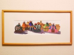 ペルーお土産 アンデスの人々 絵画